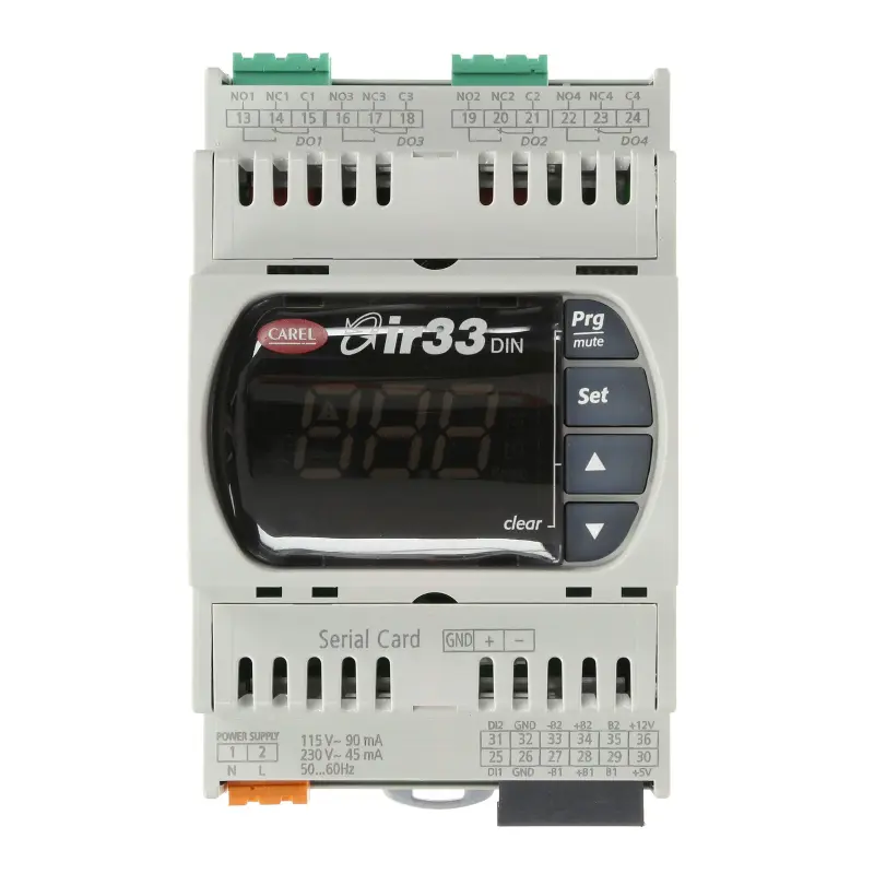14844-dn33w9hr20 Regulátor na DIN 2x 0-10V OUTPUT, 115-230V, bez RTC