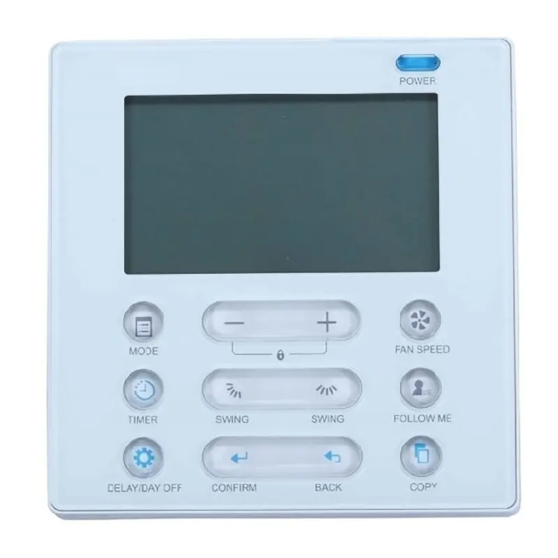 MIDEA Nástěnný ovladač (pro kanálové, kazetové a parapetní jednotky) KJR-120C/BW-E