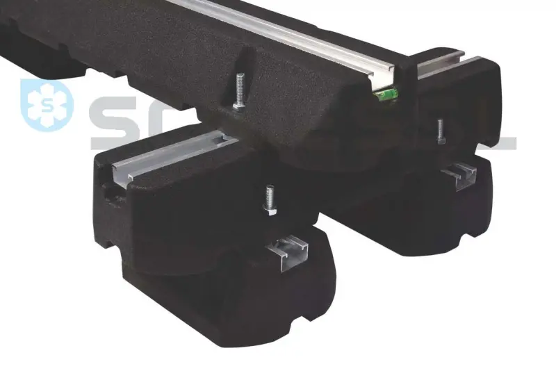 Sada kompletní antivibrační základna, 2ks, 600x180x95mm, včetně šroubů, DXL 600