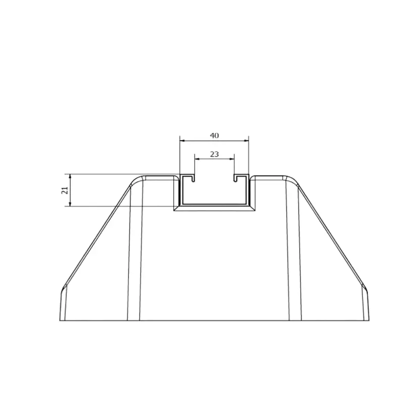 Sada kompletní antivibrační základna, 2 ks 600x180x95mm, vč. šroubů